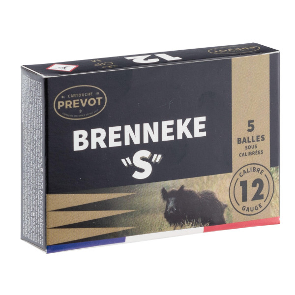 Cartouche Prevot à balle BRENNEKE ''S'' demi-blindée - Cal. 12/70 — vue 5