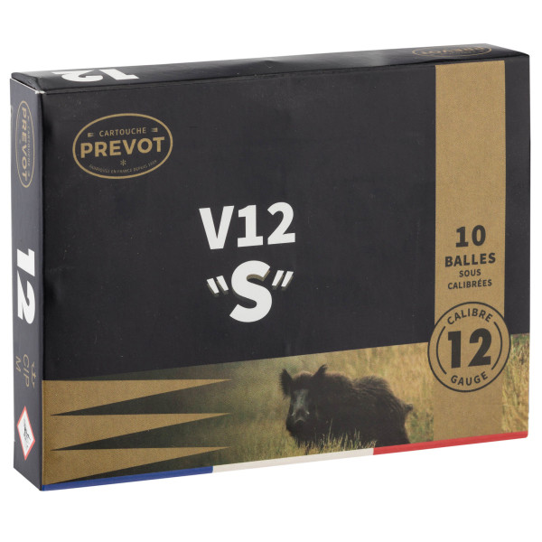 Cartouches Prevot à balle V12 ''S'' demi-blindée - Cal. 12/70 — vue 3