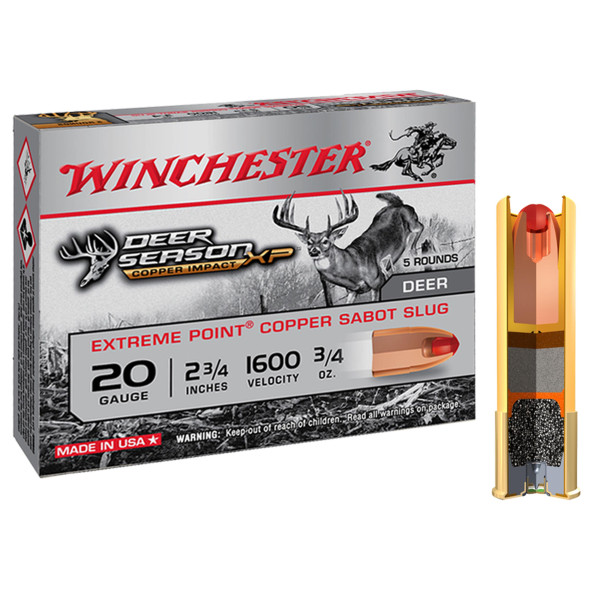 Cartouches Winchester DEER SEASON sans plomb - Cal 20/70 — vue 5