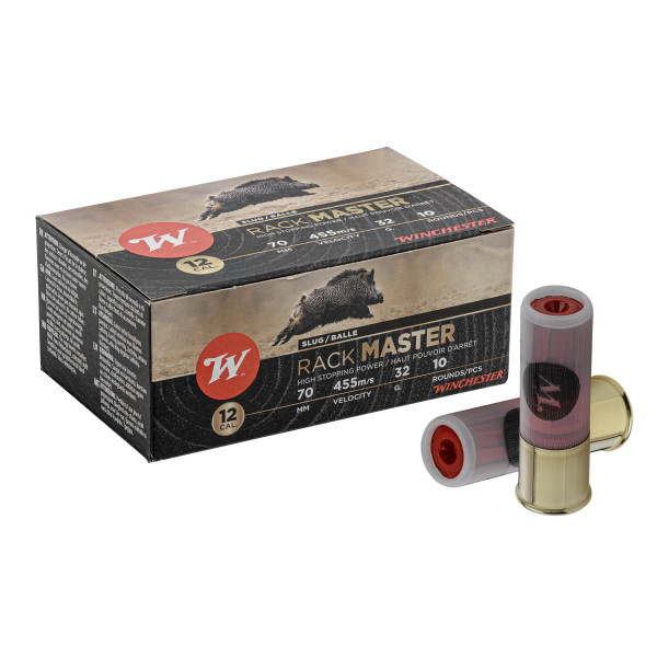 WINCHESTER - Boîte de 10 cartouches calibre 12/70 32g Rackmaster — vue 2