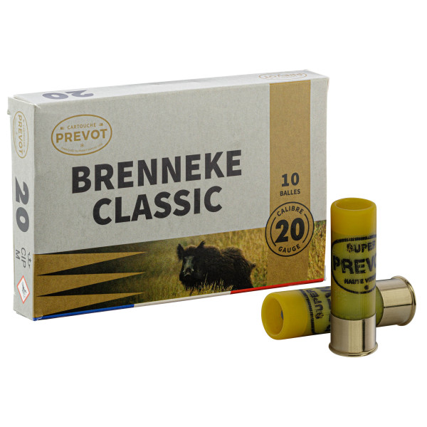 Cartouches de chasse Prevot 20/70 à balle Brenneke Classic demi-blindée 24g — vue 5