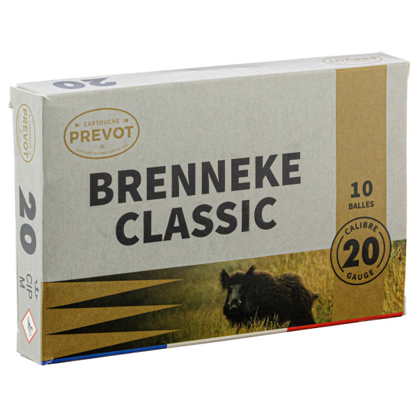 Cartouches de chasse Prevot 20/70 à balle Brenneke Classic demi-blindée 24g — vue 6