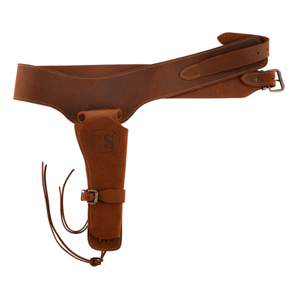 Ceinturon Confederation State - 110 cm - Marquage CS + holster. — vue 12