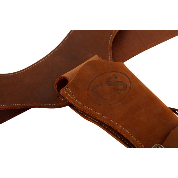 Ceinturon Confederation State - 110 cm - Marquage CS + holster. — vue 14