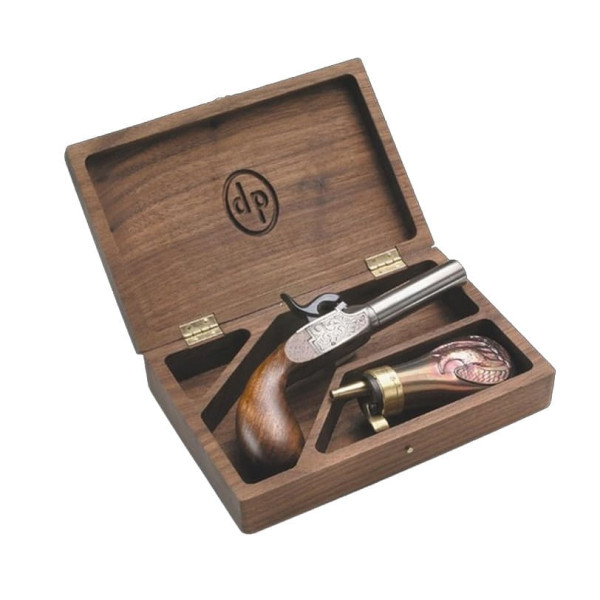 Pistolet en coffet Derringer Liegi luxe cal. .44 — vue 2