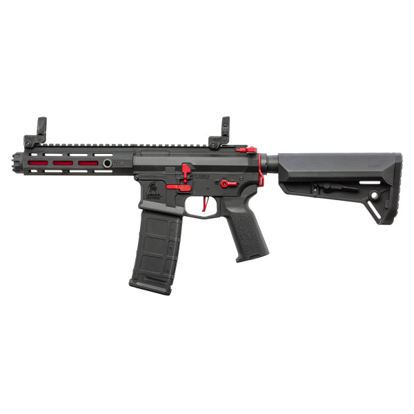 Réplique AEG LT-32 Hellion Noir/Rouge NSR pack complet — vue 4
