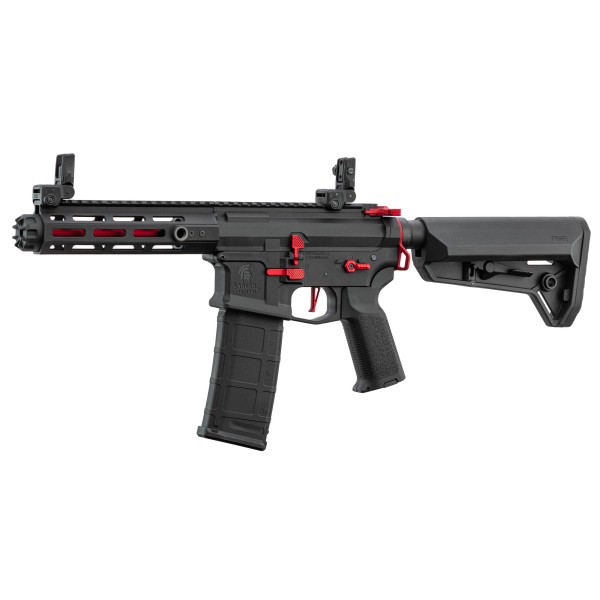 Réplique AEG LT-32 Hellion Noir/Rouge NSR pack complet — vue 6