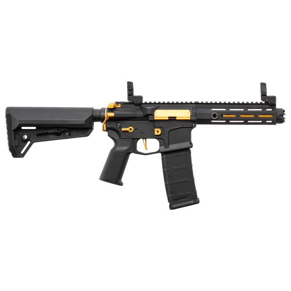 Réplique AEG LT-32 Hellion Noir/Gold NSR pack complet — vue 5