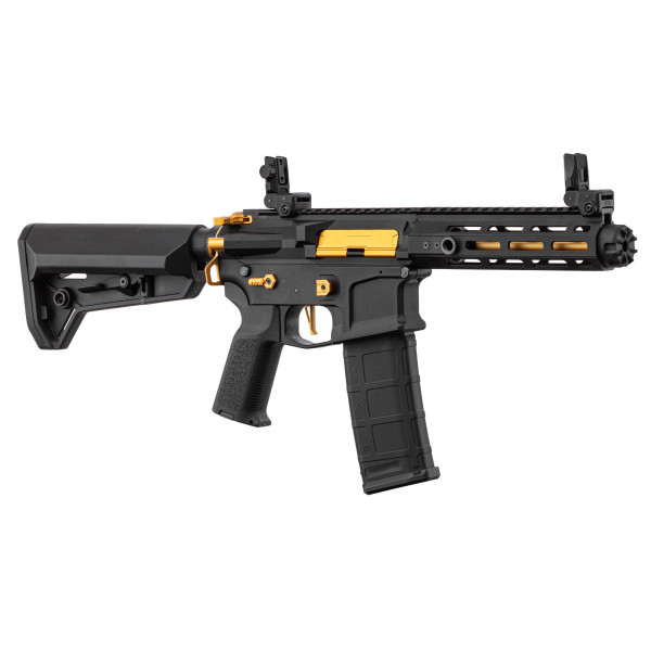 Réplique AEG LT-32 Hellion Noir/Gold NSR pack complet — vue 6