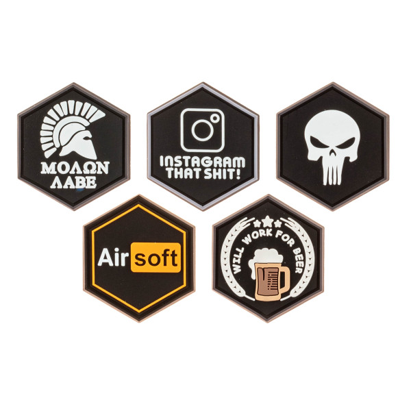 Présentoir à patch Tan avec 20 patchs aléatoires sentinelle gear — vue 2