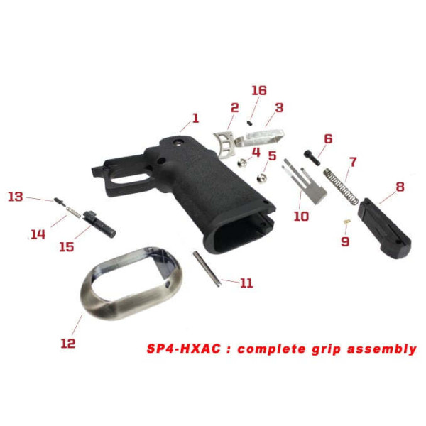 Pièces origine pour série HX grip complet — vue 3