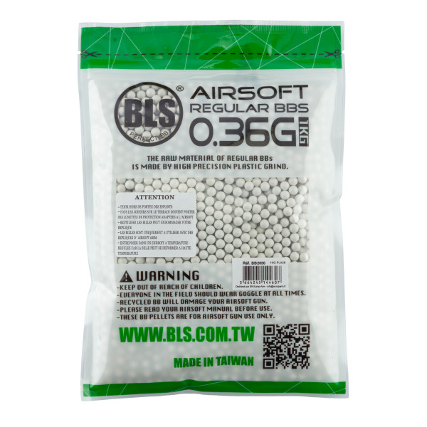 Billes lourdes 0.36g airsoft biodégradables BLS BIO – Sac de 1 kg — vue 5