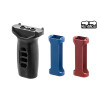 Grip Super slim Keymod avec inserts rouge et bleu — vue 3