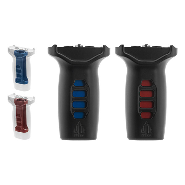 Grip Super slim Keymod avec inserts rouge et bleu — vue 10