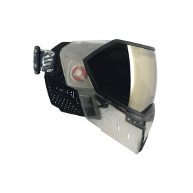 Masque EVS Crystal SE Clair/Noir avec lentille chromée noire HD