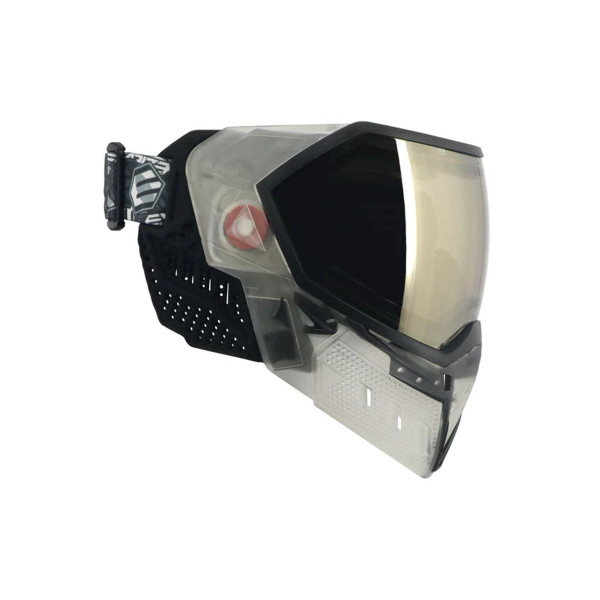 Masque EVS Crystal SE Clair/Noir avec lentille chromée noire HD — vue 6