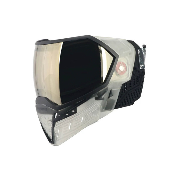 Masque EVS Crystal SE Clair/Noir avec lentille chromée noire HD — vue 7