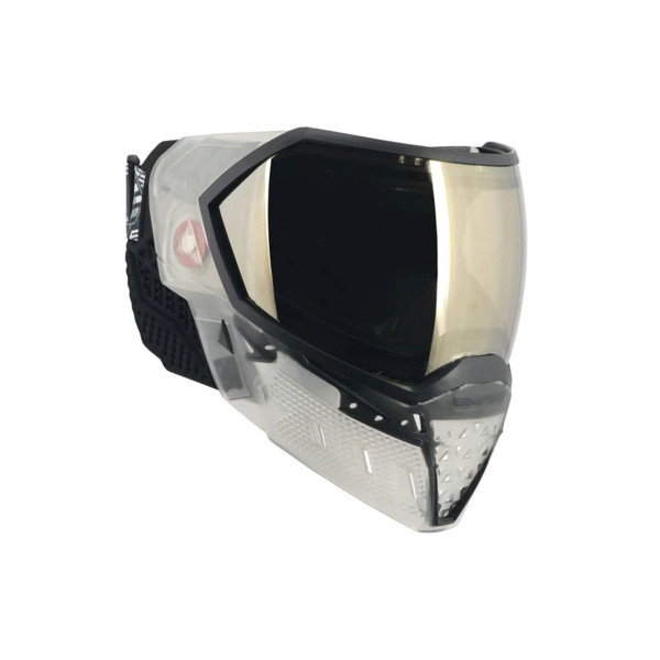 Masque EVS Crystal SE Clair/Noir avec lentille chromée noire HD — vue 8