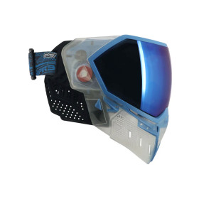 EVS Crystal SE Clair/Bleu avec lentille miroir bleue