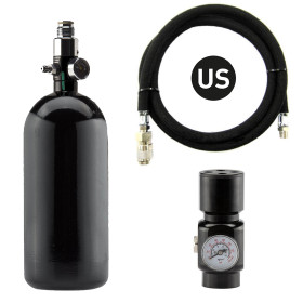 Pack complet US bouteille 0,8L + preset + régulateur HPA + ligne renforcée US — vue 2