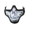 Bas de masque grillage shield skull - Noir
