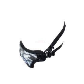 Bas de masque grillage shield skull - Noir — vue 2