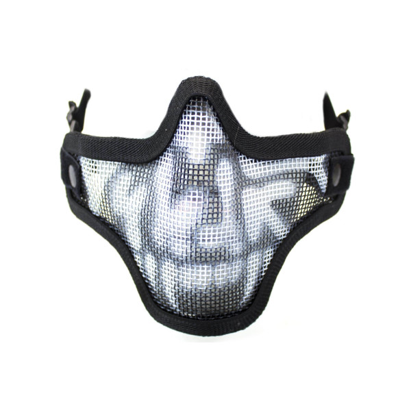 Bas de masque grillage shield skull - Noir — vue 3