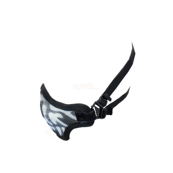 Bas de masque grillage shield skull - Noir — vue 4