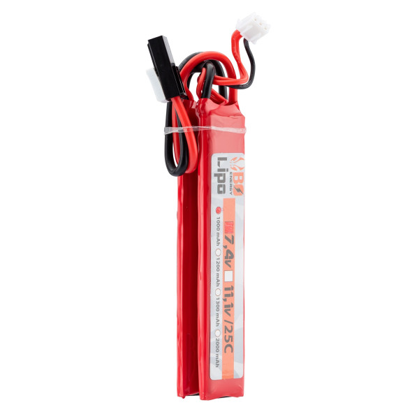 2 sticks batterie Lipo 2S 7.4V 1000mAh 25C — vue 2