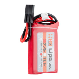 1 stick batterie Lipo 2S 7.4V 1200mAh 25C Peq — vue 2