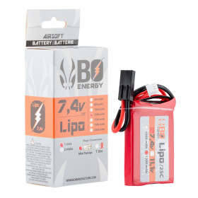 1 stick batterie Lipo 2S 7.4V 1200mAh 25C Peq — vue 5