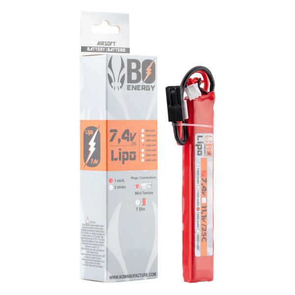 1 stick batterie Lipo 2S 7.4V 1300mAh 25C — vue 9