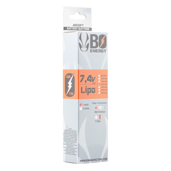 1 stick batterie Lipo 2S 7.4V 1300mAh 25C — vue 10