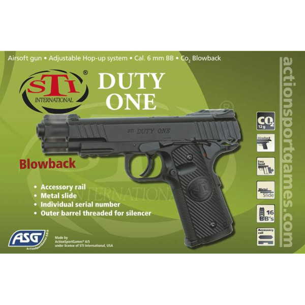 Réplique airsoft pistolet STI DUTY ONE CO2 GBB — vue 4