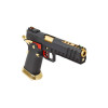 Réplique airsoft GBB HX2032 SEMI / FULL AUTO Noir & Or gaz 1.0J — vue 2