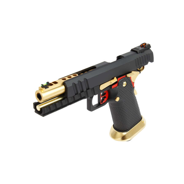 Réplique airsoft GBB HX2032 SEMI / FULL AUTO Noir & Or gaz 1.0J — vue 6