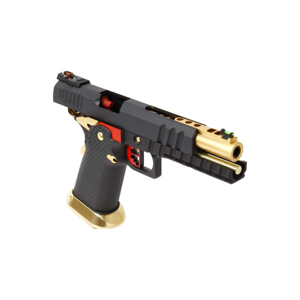Réplique airsoft GBB HX2032 SEMI / FULL AUTO Noir & Or gaz 1.0J — vue 7