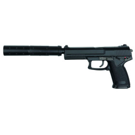 Réplique airsoft pistolet MK23 full set Noir gaz GNB — vue 5