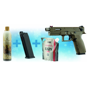 Pack de Noel KP13 GBB KJ Works + Gaz + billes + chargeur — vue 2
