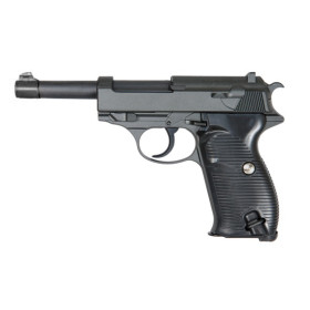 GALAXY pistolet airsoft G21 P38 noir Full métal
