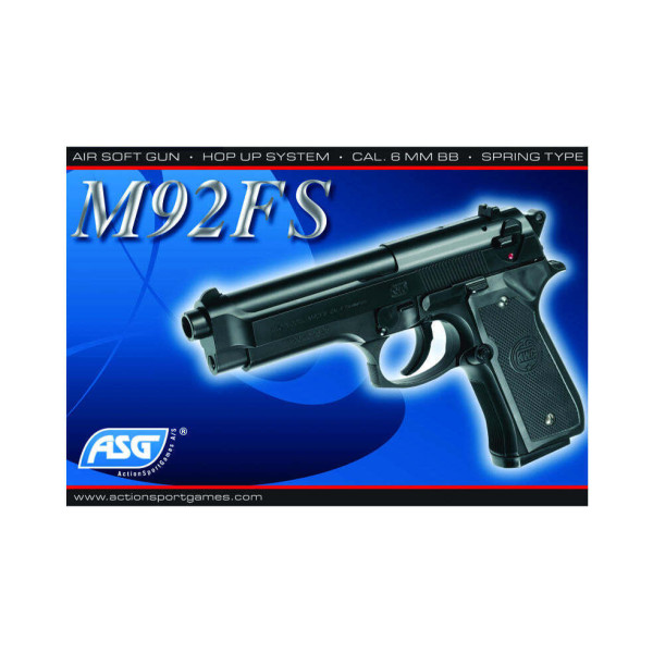 ASG pistolet airsoft M92 FS spring — vue 2