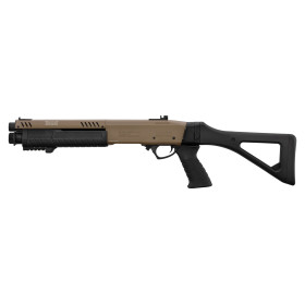 Réplique fusil à pompe FABARM STF12 initial TAN Gaz — vue 2