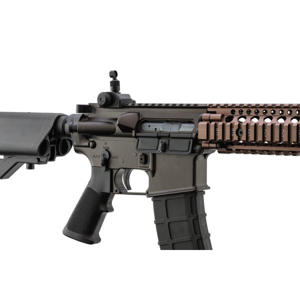 Réplique GBBR Daniel Defense MK18 Golden Eagle FDE — vue 18