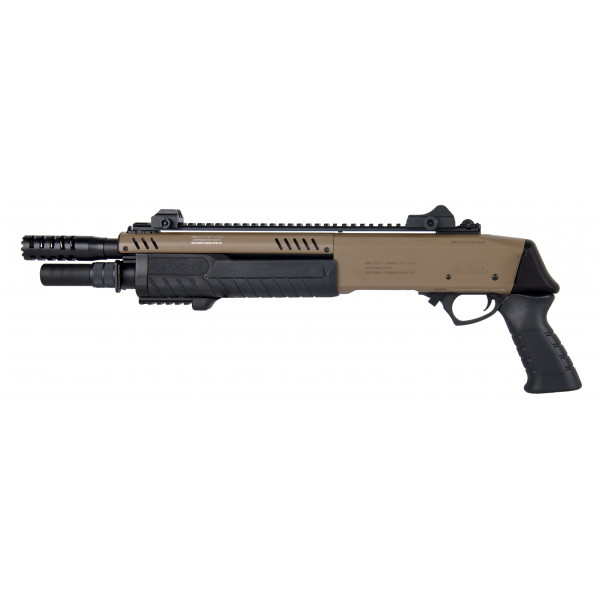 Réplique fusil à pompe FABARM STF12 Short Tan Gaz — vue 6