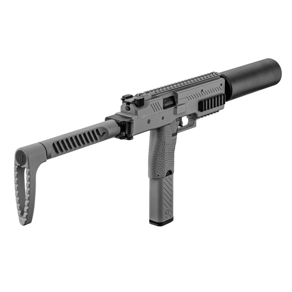 Réplique airsoft Vorsk SMG VMP-1X gris avec silencieux — vue 8