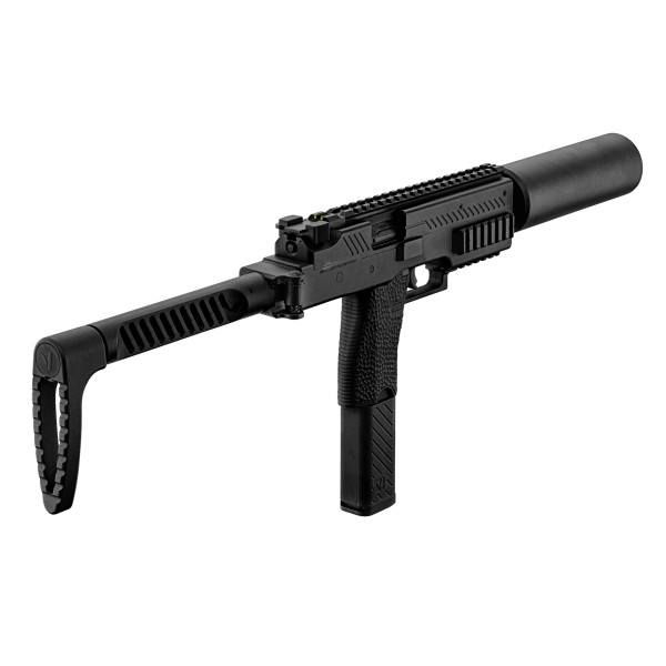 Réplique SMG VMP-1X Noire avec silencieux — vue 8