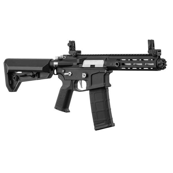 Réplique AEG LT-32 Hellion Noir/Silver NSR pack complet — vue 3