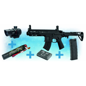 Pack de Noel réplique M923A AEG double eagle + chargeur + red dot + batterie Lipo + chargeur de batterie