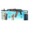 Pack de Noel réplique AEG AK74 + batterie Lipo + chargeur + housse