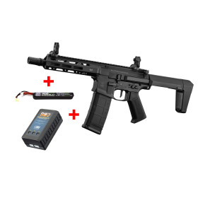 Pack complet Réplique M4 Falcon 904 AEG Mosfet et E.T.U programmable 1,3J + batterie Lipo + chargeur — vue 2